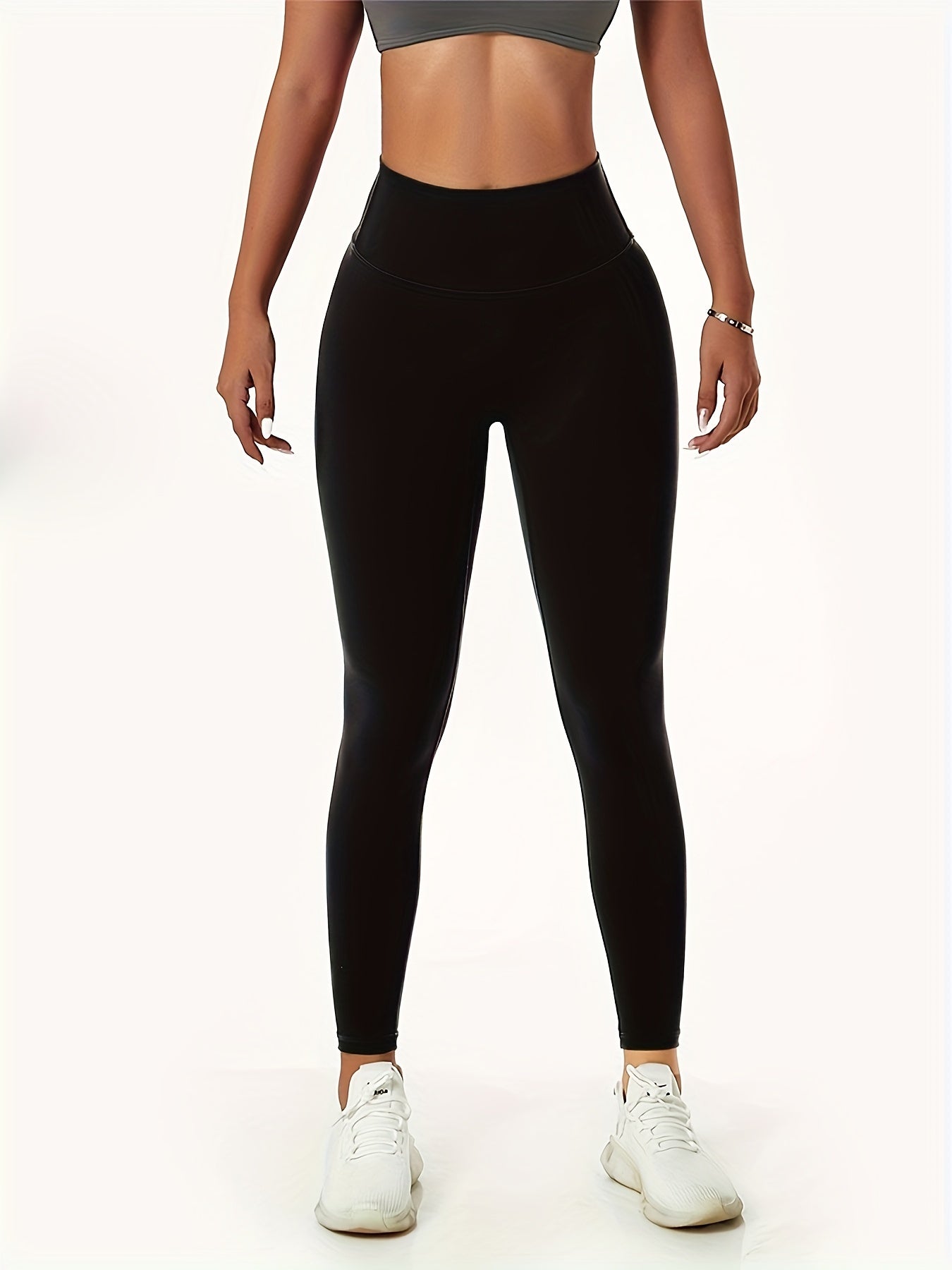 High Waist Yoga Pants with Pocket Hip Lift Sports Quick Dry Cropped Pants