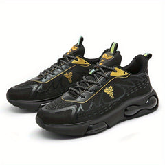 Men's Lace Up Luminous Sneakers Casual Walking Shoes