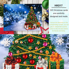5D Diamond Painting Christmas Card Christmas Tree DIY Kit