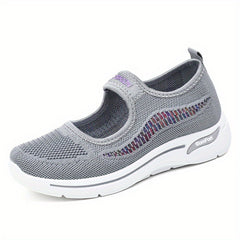 Women's Breathable Ankle Strap Platform Sneakers Lightweight Low Top Shoes