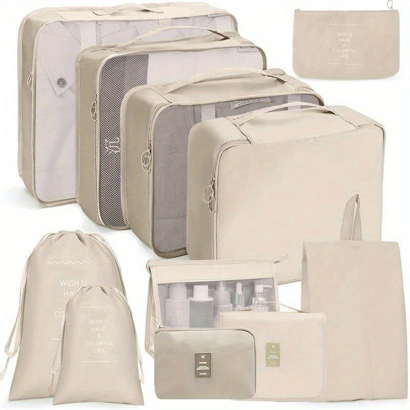 11 Pcs Travel Luggage Bag Sets Organizers Dustproof Storage Bags