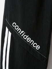 Boy's Confidence Graphic Print Jeans Casual Denim Pants