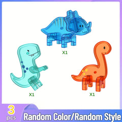 Magnetic Building Blocks Dinosaur Toy Set for Boys and Girls