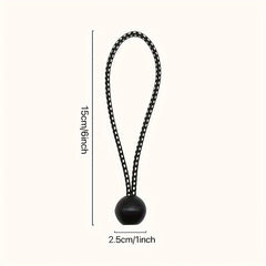 30pcs Elastic Rope w/ Ball for Camping Tent Storage Bungee Balls Fixed Rope