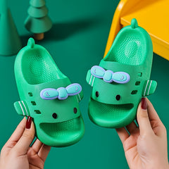Cartoon Airplane Open Toe Slippers Boys Non Slip Lightweight