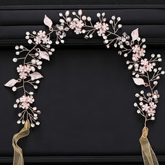 Pearl Rhinestone Headband Wedding Bridal Hair Accessories