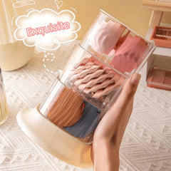DIY Rotating Makeup Storage Carousel - Organize Your Makeup in Style