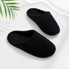 Solid Closed Toe Memory Foam Home Slippers