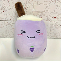 Milk Tea Cup Pillow Plush Toy - Quirky Fruit Pearl Milk Tea Doll