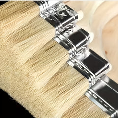5pcs Wooden Handle Paint Brushes for Marine, BBQ, Household Projects