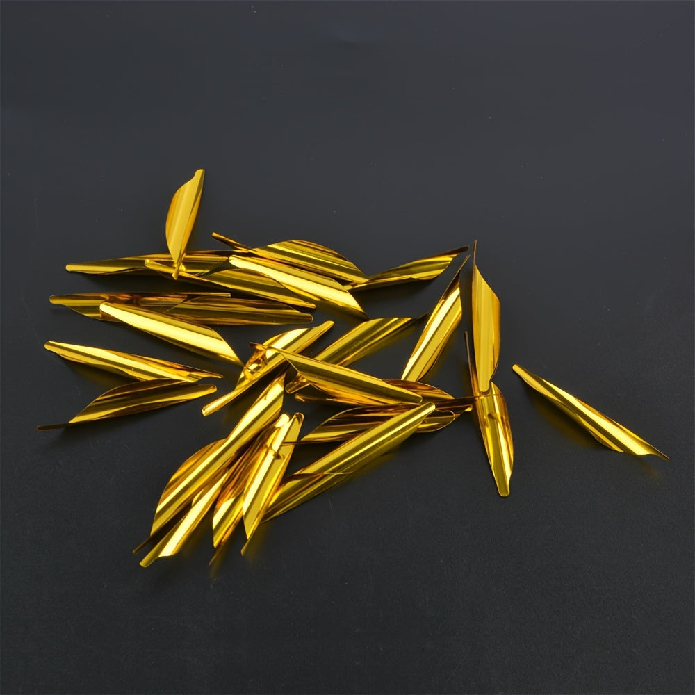 50pcs 4 57 Cm Spiral Feather DIY Spiral Feather Competitive Bow Feather