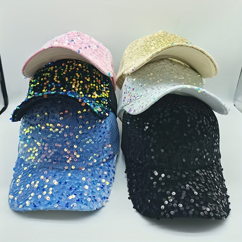 Sequins Baseball Cap Personalized Hat For Men Women