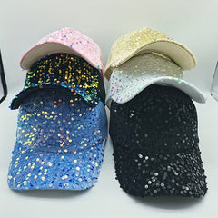 Sequins Baseball Cap Personalized Hat For Men Women
