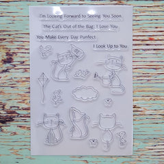 Animals Clear Stamp Flower Rubber Stamp Transparent PVC Seal DIY Scrapbooking