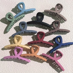 6pcs Frosted Hair Claw Non-slip Shark Claw Hair Accessories For Women