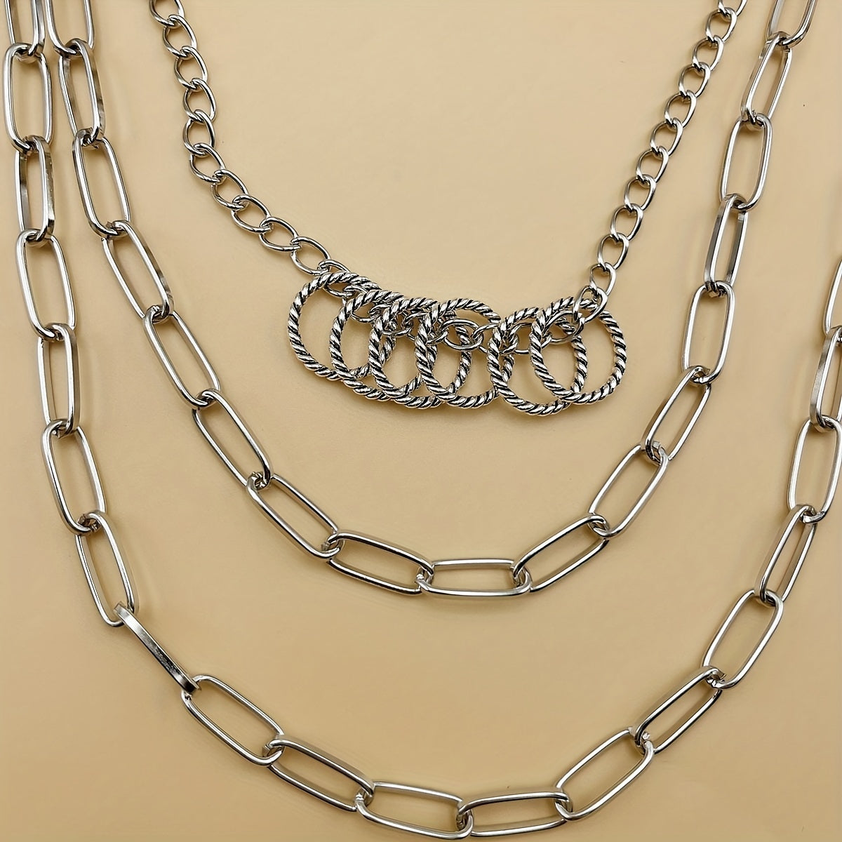 Layered Pants Chain Hip Hop Rings Pendent Waist Chain for Women