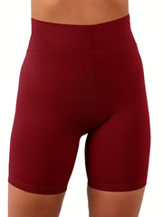 High Waist Biker Shorts Stretchy Yoga Shorts