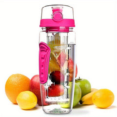 32oz Portable Plastic Water Bottle with Tea Drain for Outdoor Sports