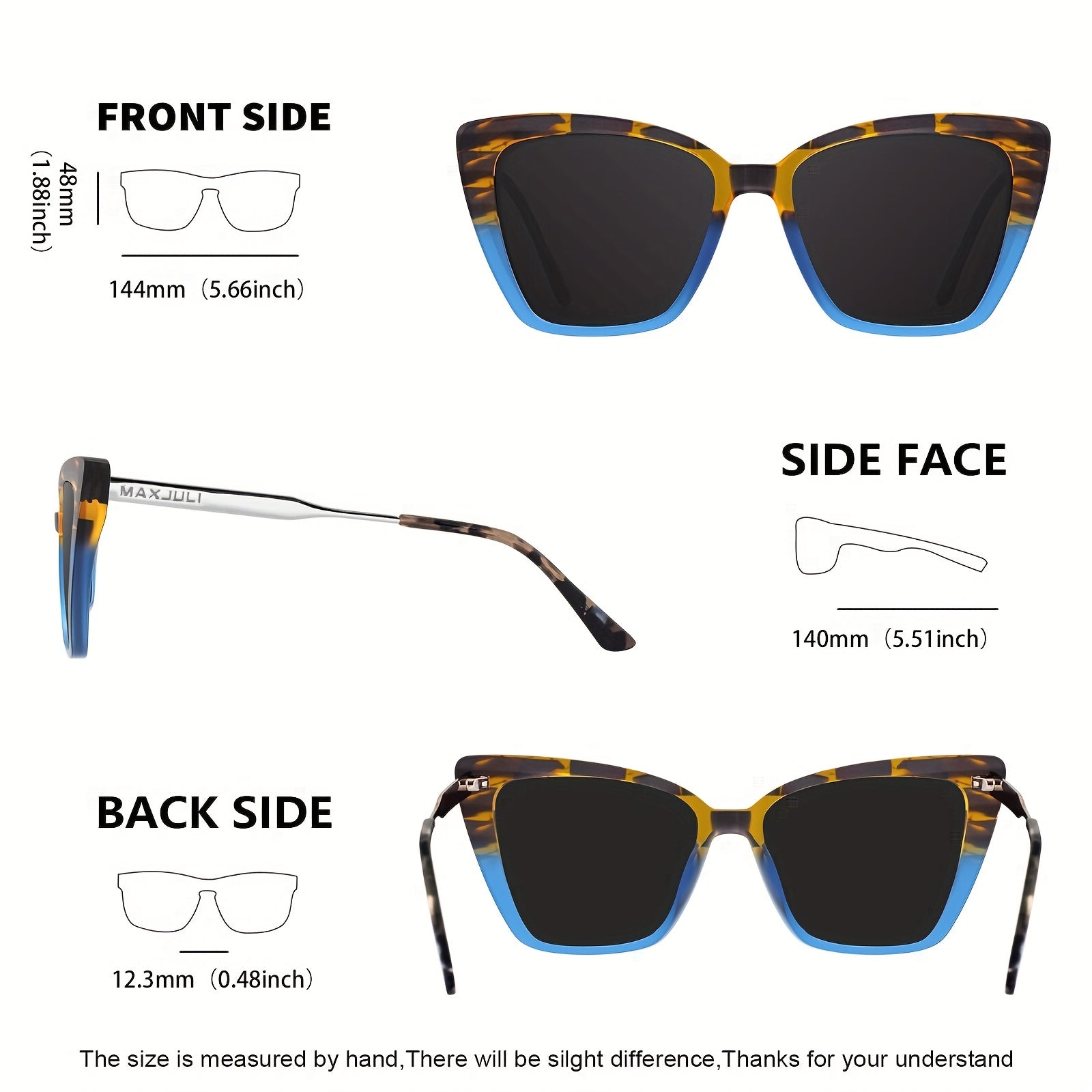 High Wear Resistant Cat Eye Sunglasses For Camping