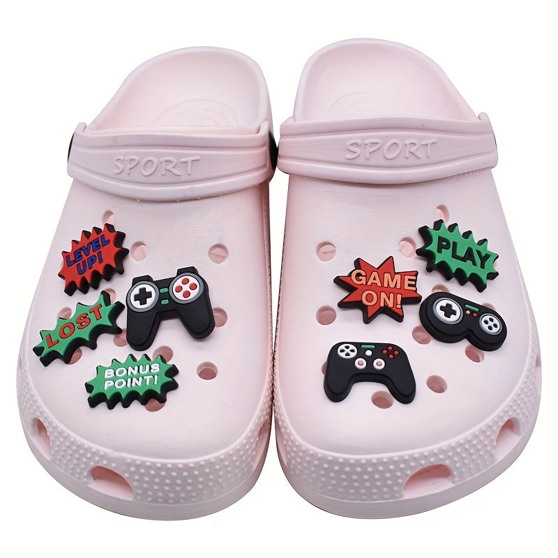 25pcs Gaming Theme Shoe Charms for Clogs, Slides, Sandals - Shoe Decor Acc