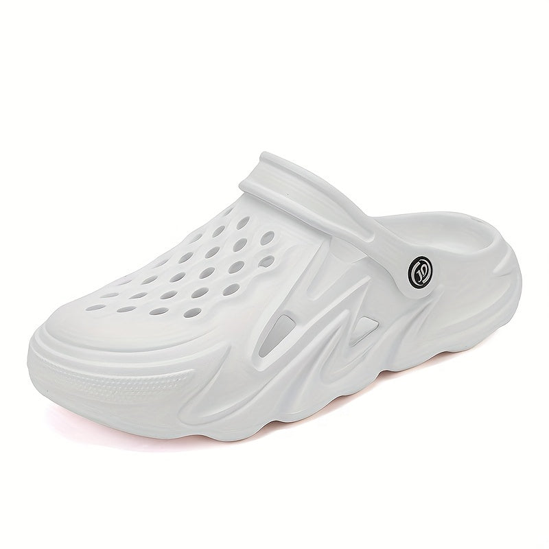 Men's Lightweight Comfy Clogs Hollow Out Non Slip Garden Shoes