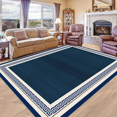 Minimalist Geometric Kitchen Rug Soft Faux Sheepskin Floor Mat