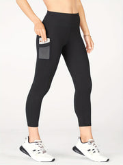 High Rise Tummy Control Running Leggings With Pockets