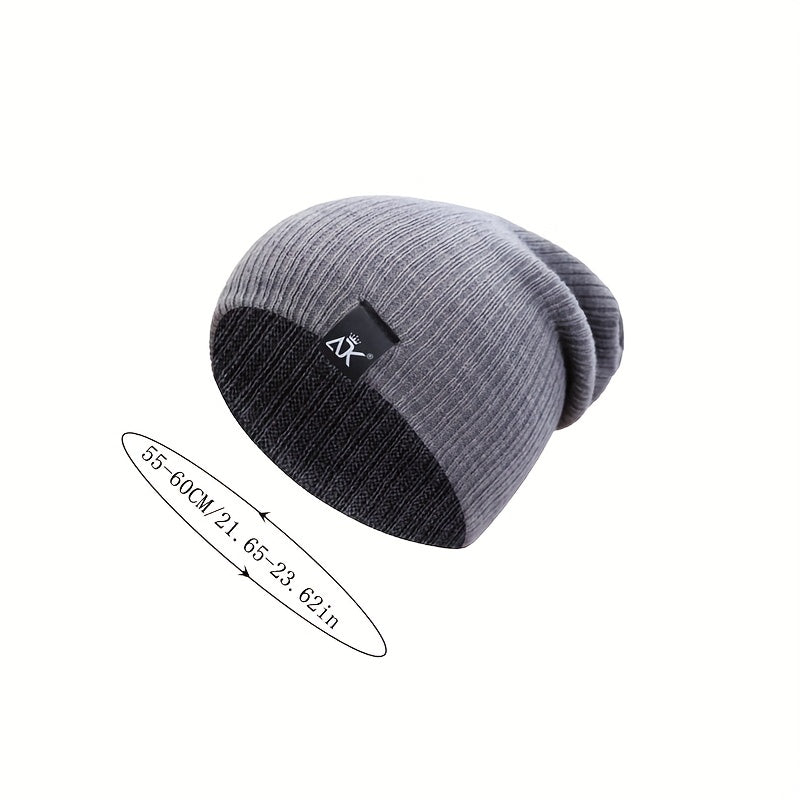 Candy Knit Beanie Unisex Skull Hat Lightweight Soft Ski Hats Women Men