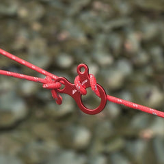 Quick Knotting Carabiner for Camping Hiking Climbing 3 Hole Easy Adjustments