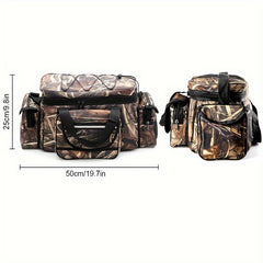 Waterproof Fishing Tackle Storage Bag - Double Layer Fishing Bag
