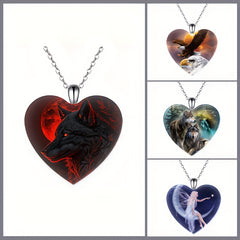 4pcs Heart Necklaces Set for Banquet, Thanksgiving, Christmas, Birthday