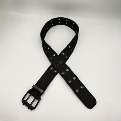 Men's Casual Pants Belt with Hollow Pin Buckle