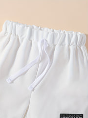 3pcs Boys Letter Print Shorts Creative Quick-dry Summer Outdoor