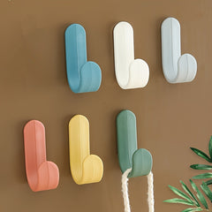 10pcs Adhesive Hook Punch for Household Clothes Organization