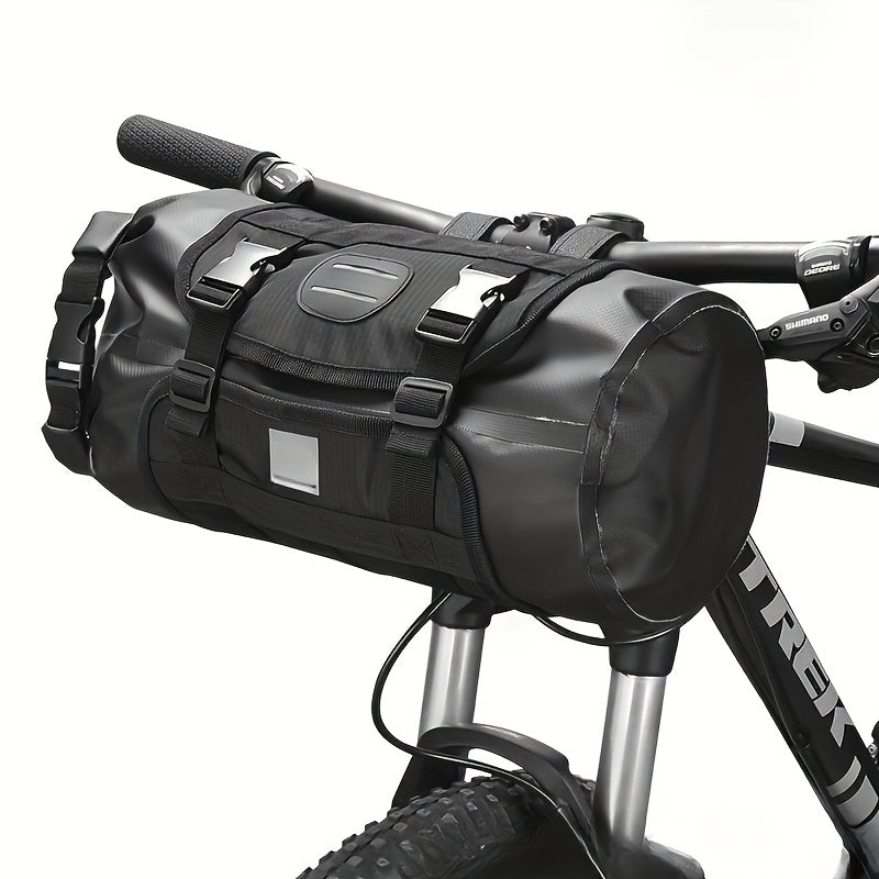 Bike Front Bag Mesh Cloth Plaid Cloth Riding Equipment Bag