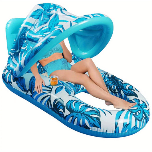 Inflatable Sunshade & Sunscreen Pool Float - Stay Protected While Relaxing