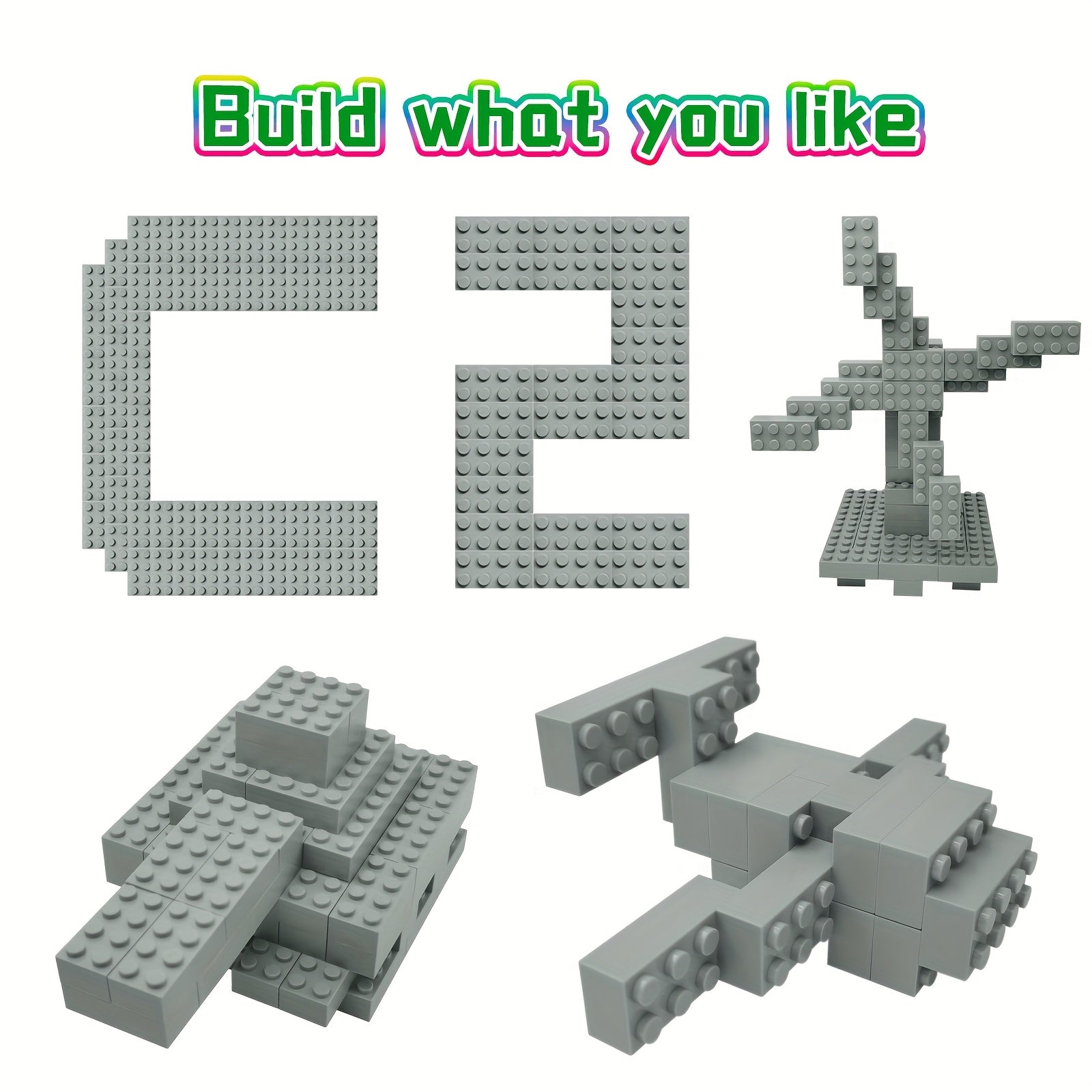 Classic 2X4 Building Blocks Toy Set Compatible with Major Brands