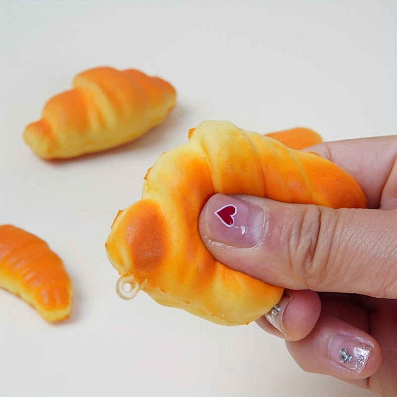 Croissant & Baguette Faux Leather Bread Kitchen Decor