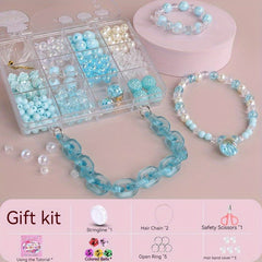 Children's Beaded Toy Princess Necklace Bracelet DIY Material
