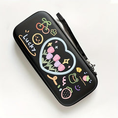 Lucky Switch Game Console Travel Bag Tulip Heart