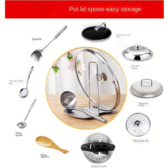 Stainless Steel Lid Rack Stand Spoon Rest