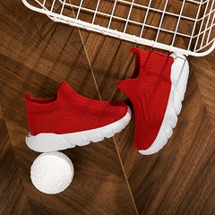 Boys Slip On Breathable Sock Shoes Soft Sole Sneakers for Outdoor Activities