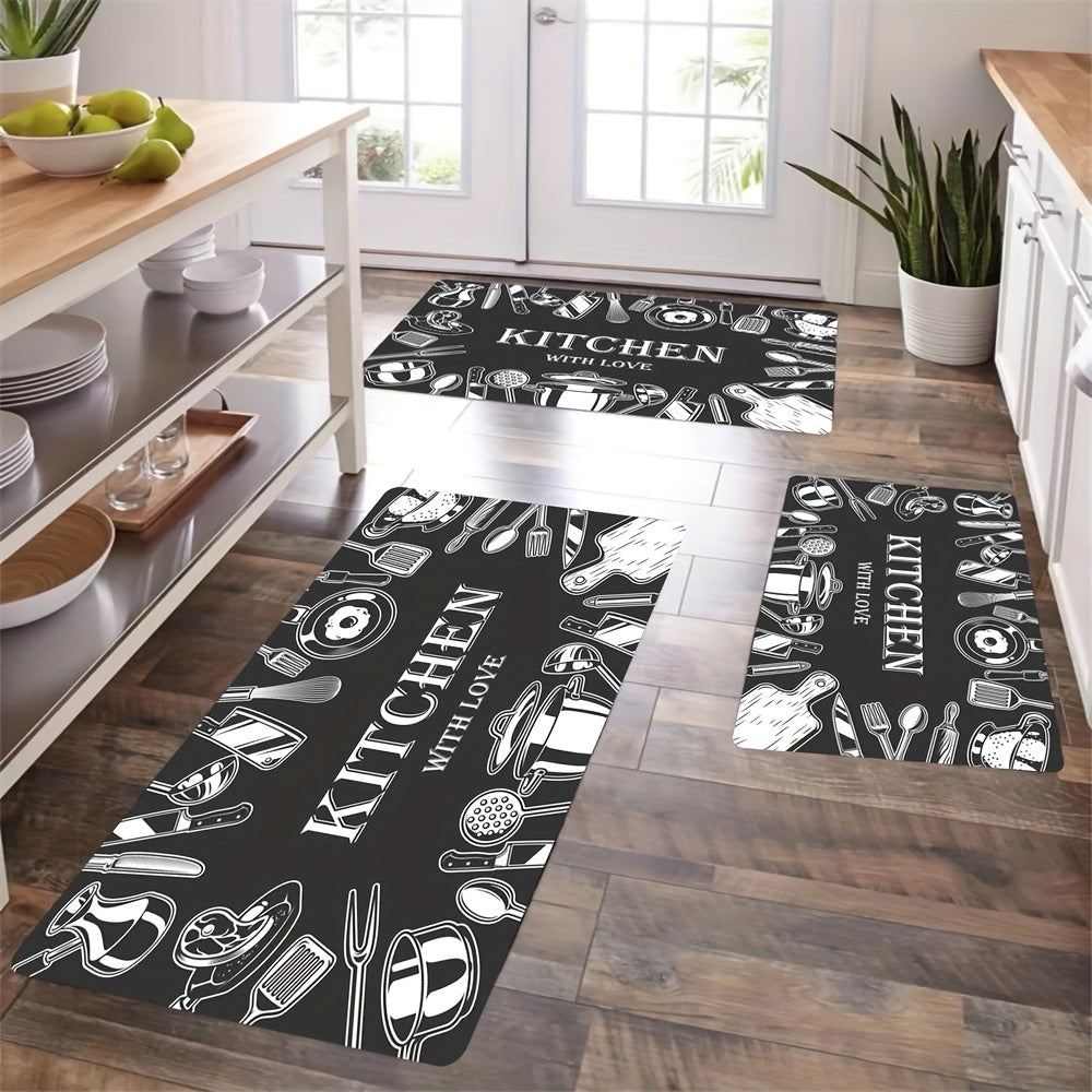 Anti Fatigue Kitchen Mat Waterproof Non Slip Runner Rug