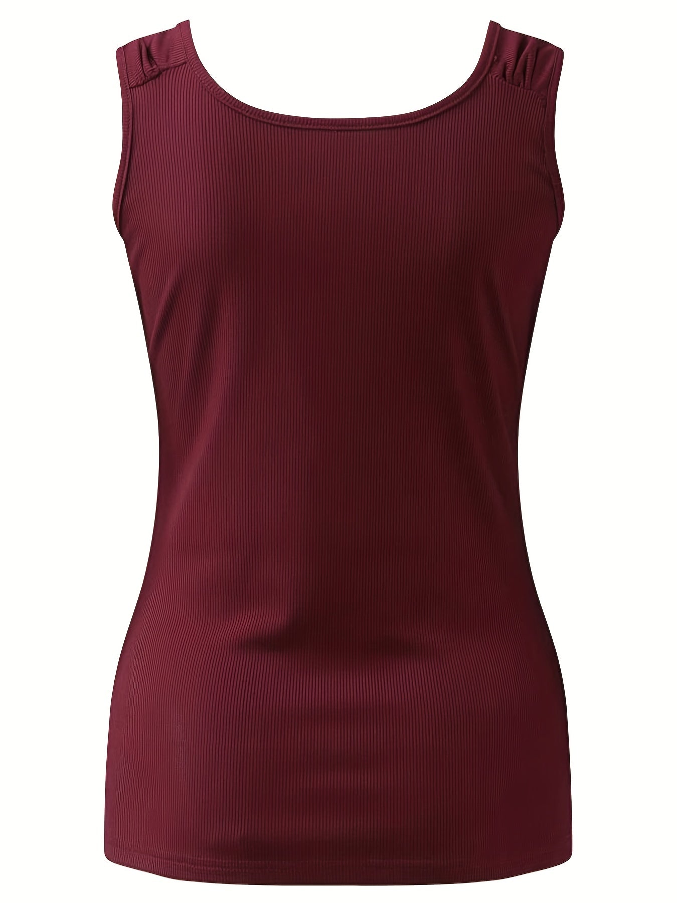 Ruched Drawstring Top V Neck Sleeveless Top