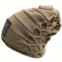 Men's Knitted Hat Beanie Thick Windproof Warm Winter Hat