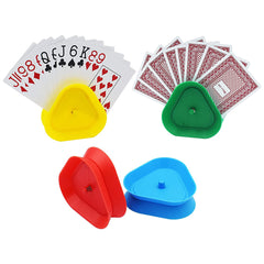 Triangular Poker Card Holders Set of 4, Easy to Use & Comfortable