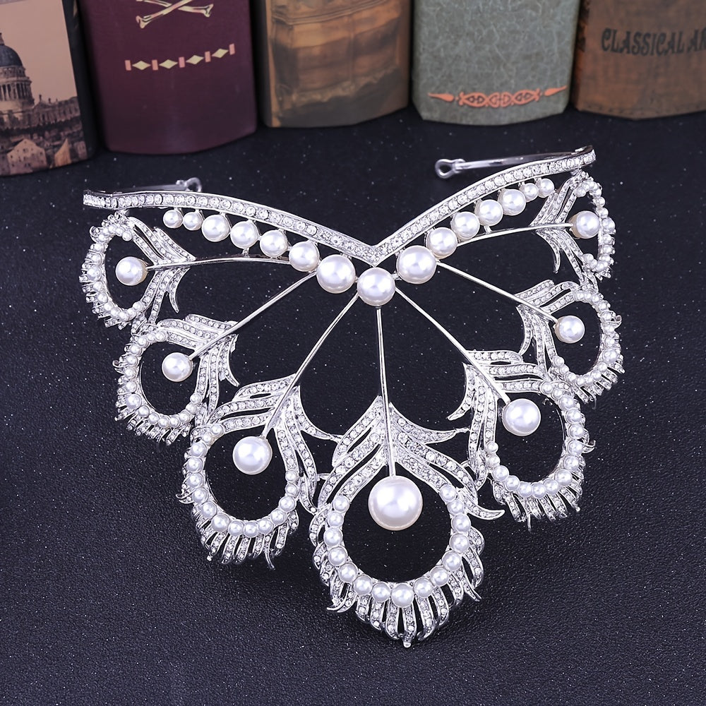 Crystal Tiara Peacock Bridal For Wedding Quinceanera Tiaras And Crowns Pageant