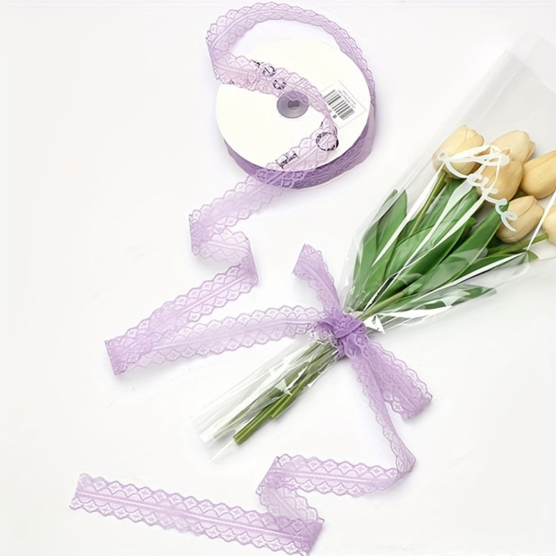 1roll Lace Ribbon Baking Cake Decoration Ribbon Gift Satin Ribbon