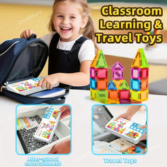 38pcs Magnetic Building Blocks Set for Kids with Iron Box