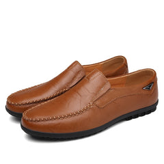 CLOHOO Custom Leather Loafers Lightweight Casual Sneakers